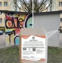 AGS 3514 bezbarwny półmat Powłoka zmywalna antygraffiti elewacja tynkowa, tynk cienkowarstwowy, cementowo-wapienny, mozaikowy