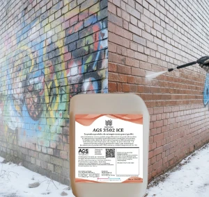 AGS 3502 ICE bezbarwny półmat Powłoka zmywalna antygraffiti wszystkie powierzchnie z wyjątkiem szkła, pleksi ZIMOWA wersja do -3st