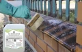 TCS Rail Cleaner - usuwanie zacieków rdzy z ceglanego ogrodzenia.jpg