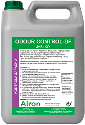 ODOUR CONTROL-DF JABŁKO do usuwania nieprzyjemnego zapachu oraz zmiany i poprawy profilu zapachowego SUCHA MGŁA