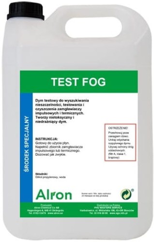 TEST FOG do wyszukiwania nieszczelności, testowania i czyszczenia zamgławiaczy impulsowych i termicznych