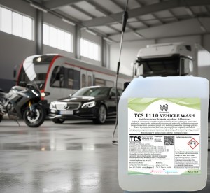 TCS 1110 Vehicle Wash koncentrat czyszczenie aut pojazdów tabor kolejowy, tramwaj, samochód osobowy, ciężarowy, motocykl, autobus usuwa owady asfalt zabrudzenia